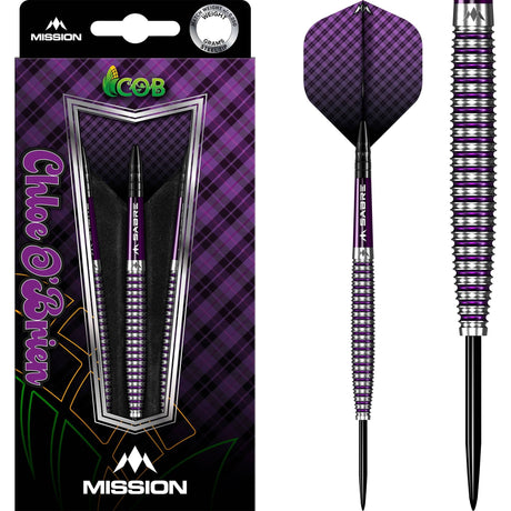 Mission Chloe OBrien Darts - Steel Tip - 95% - Electro Purple 23g