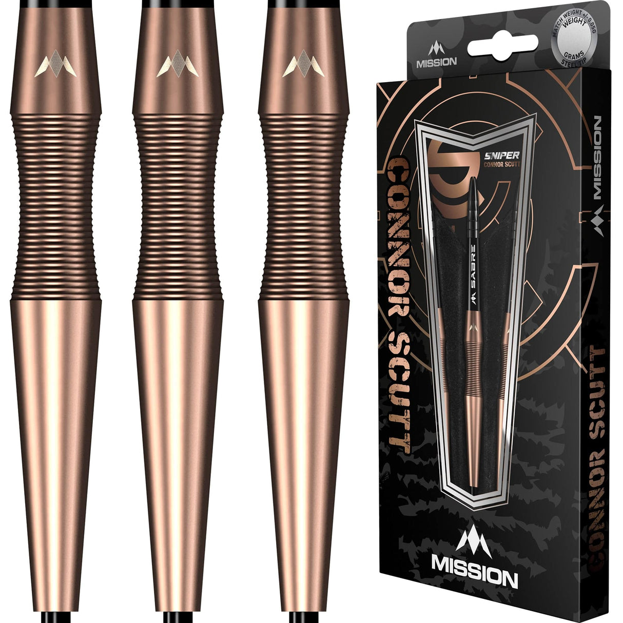 Mission Connor Scutt V2 - Steel Tip - 90% - Bronze PVD - Sniper