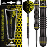 Mission Stephen Burton Darts - Steel Tip - 90% - Black Titanium - Bertie