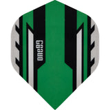 One80 Arrow Dart Flights - 100 Micron - No2 - Std Green