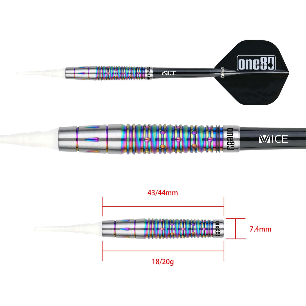 One80 Gunner Darts - Soft Tip - HD - Lourence Ilagan - Chameleon