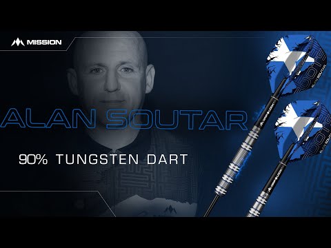 Mission Alan Soutar Darts - Steel Tip - Soots - Blue & White