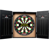 Ruthless Dartboard Cabinet - Square Design - Graffiti Red