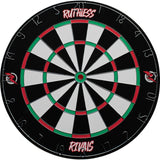 Ruthless Rivals Dartboard - Family Darts Game - Paper Wound Board - inc 2 sets of Darts