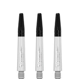 Ruthless Sting Dart Shafts - Polycarbonate - Solid White - Black Top Tweenie