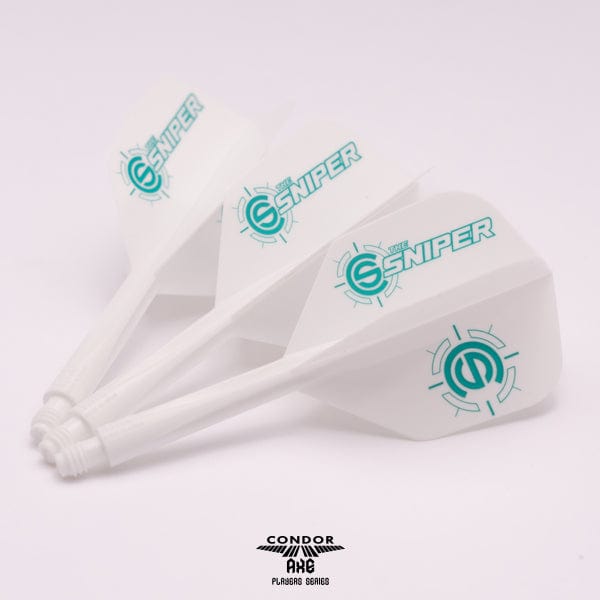 Condor AXE Dart Flights - Small - Connor Scutt - The Sniper - White