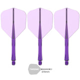 Caliburn SUP Flights - Moulded Flight & Shaft - Standard No6 Purple / Tweenie