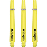 Unicorn Gripper 3 Dart Shafts - Nylon Stems - Yellow - Flair Medium