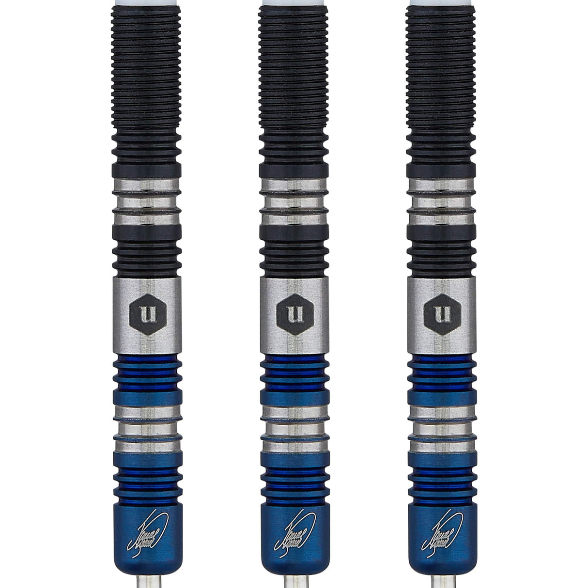 Unicorn James Wade Darts - Steel Tip - The Machine - Two Tone - Black & Blue