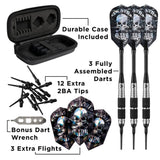 Viper Desperado Darts - Soft Tip - 80% - inc Extras - D3 - Twin-Knurl - Black 18g