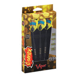 Viper Comix Darts - Steel Tip - Coated Alloy - Cut Grooves - inc Extras - Black 22g