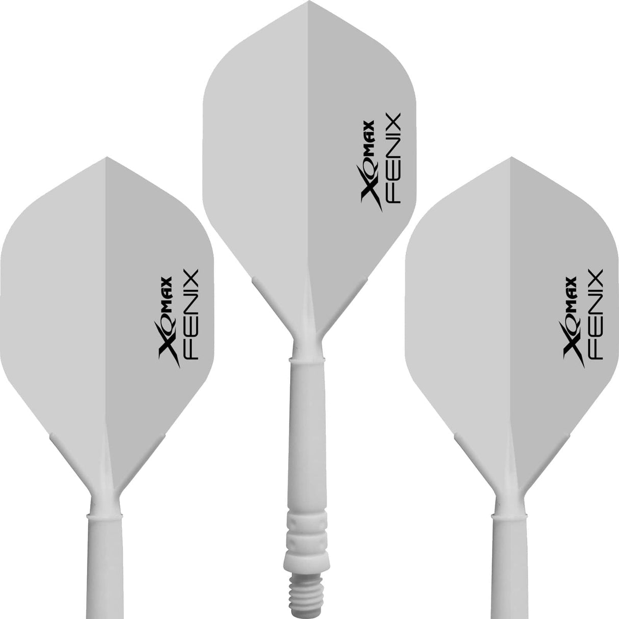 XQMax Fenix Dart Flight and Shafts - Moulded All-In-One System - 28mm White