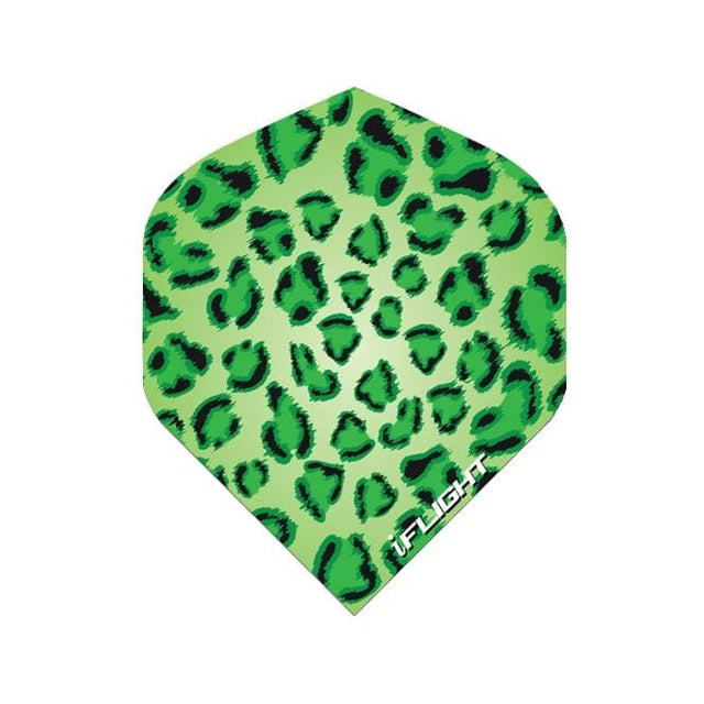 Designa Dart Flights - iFlight - Extra Strong - Std - Green Leopard