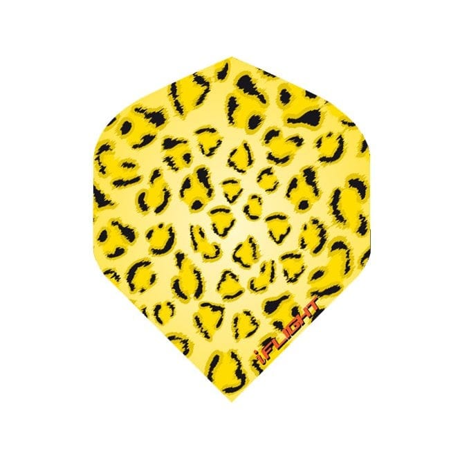 Designa Dart Flights - iFlight - Extra Strong - Std - Yellow Leopard