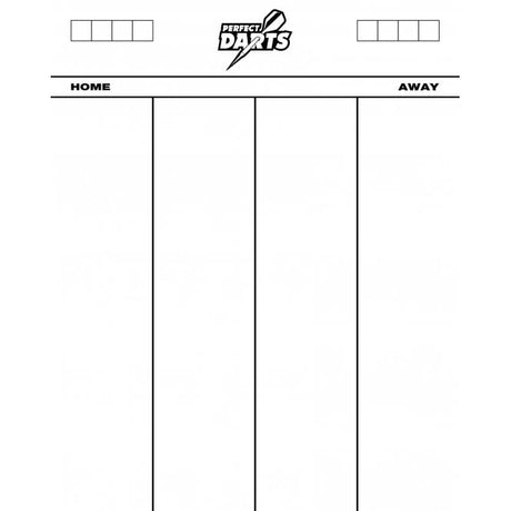 *Perfect Darts Whiteboard Scoreboard 501 - Heavy Duty Dry Wipe Acrylic - 50cm x 40cm