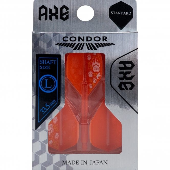 Condor AXE Dart Flights - Standard - Footprint Bear - Orange