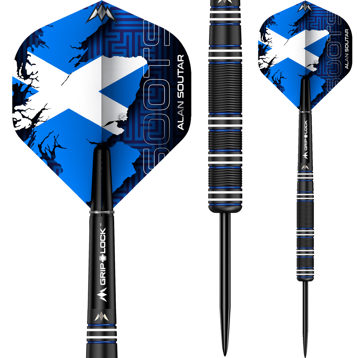 Mission Alan Soutar Darts - Steel Tip - 90% - Soots - Black Titanium 24g