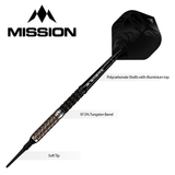 Mission Archon Darts - Soft Tip - 97.5% - Black & Bronze PVD 18g