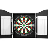 Aston Villa FC Dartboard Cabinet - Official Licensed - AVFC - C1 - Black - Crest