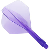 Condor Dart Flights - Zero Stress - Standard - Clear Purple Short