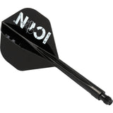 Condor AXE Player Dart Flights - Standard - African Warrior - Icon - Black Long