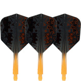 Condor AXE Dart Flights - Matt Campbell - Ginja Ninja - Small - Black & Orange