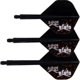 Condor AXE Dart Flights - Matt Campbell - Ginja Ninja - Standard - Black