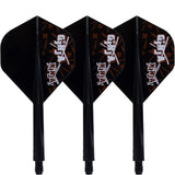 Condor AXE Dart Flights - Matt Campbell - Ginja Ninja - Standard - Black