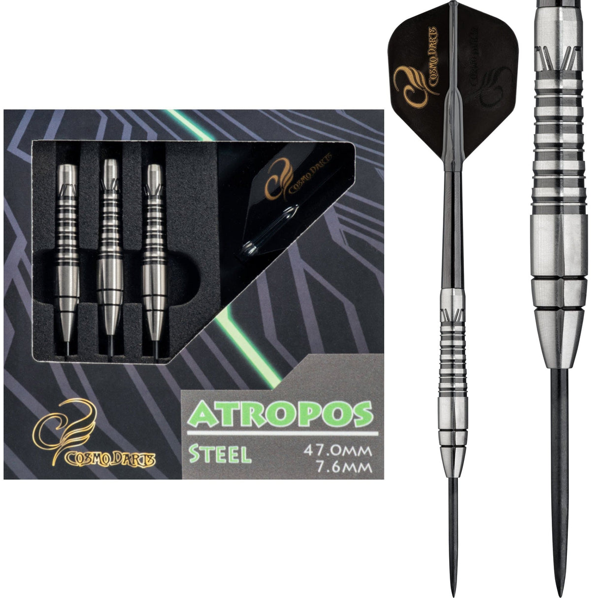 Cosmo Darts - DC Label - Steel Tip Tungsten - Atropos 22g