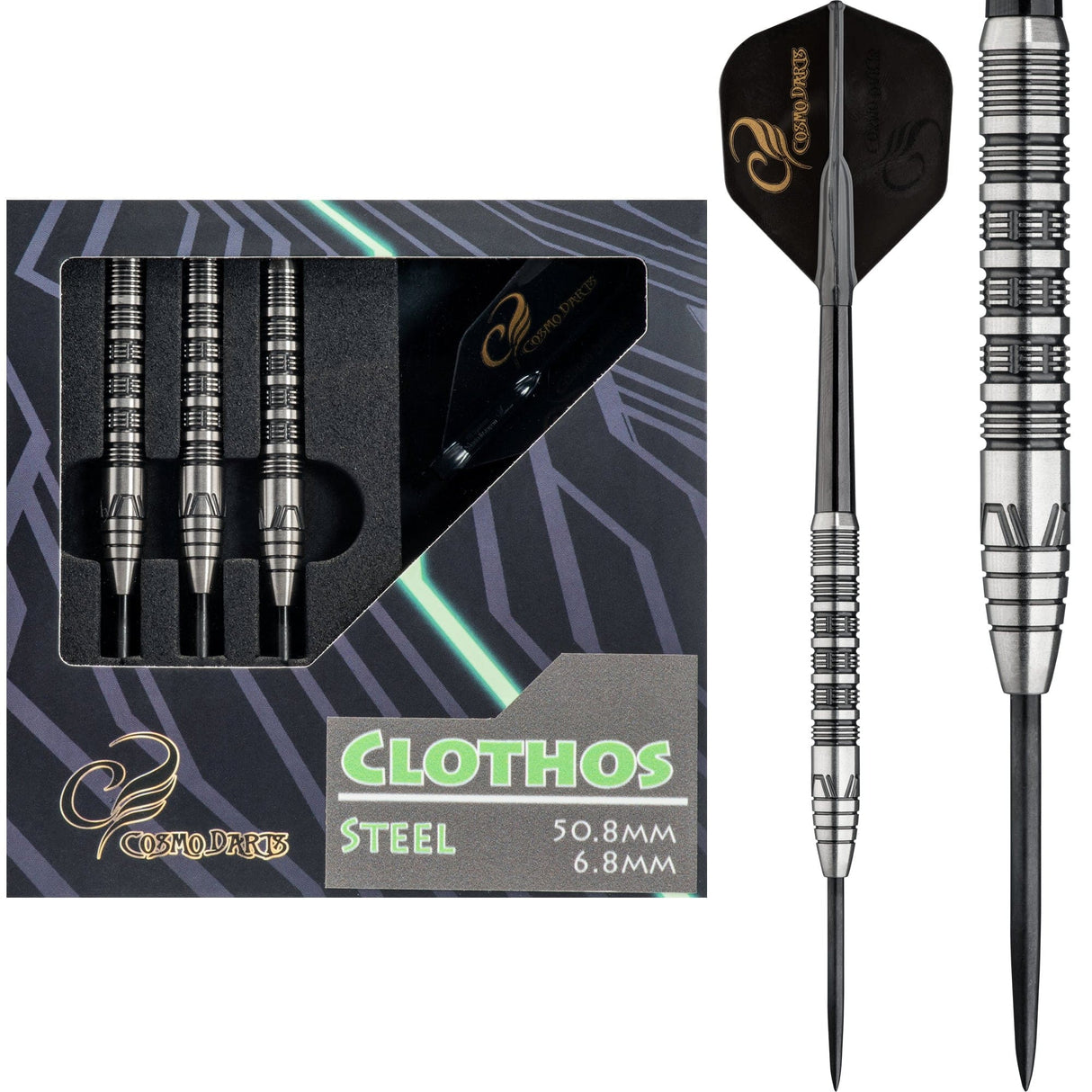 Cosmo Darts - DC Label - Steel Tip Tungsten - Clothos 22g