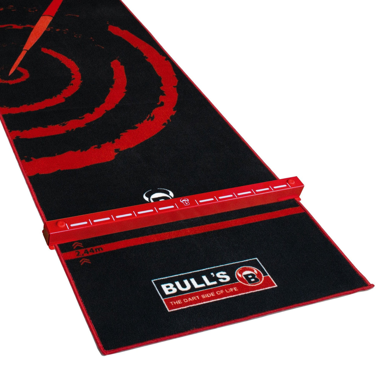 BULL'S Oky System - O66 - For Use With Dart Mats Upto 66cm Wide - Red Raised Oche