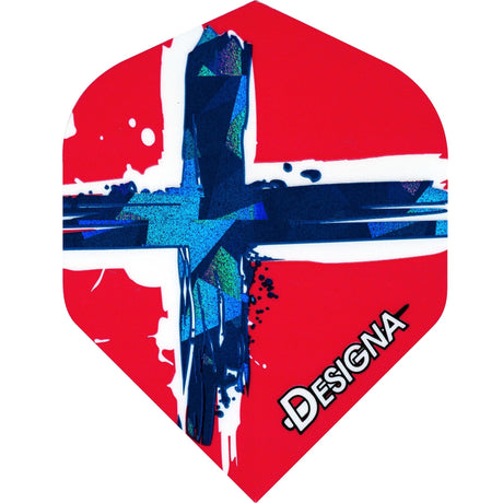 Designa Patriot Dart Flights - Hologram - Std - Norway