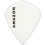 Amazon Dart Flights - Kite Shape - 100 Micron White