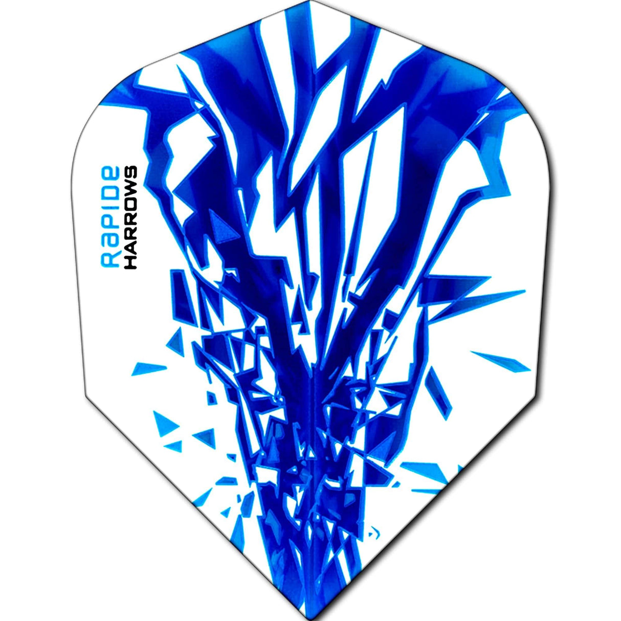 *Harrows Rapide Dart Flights - Std Shape - 100 Micron Aqua Blue