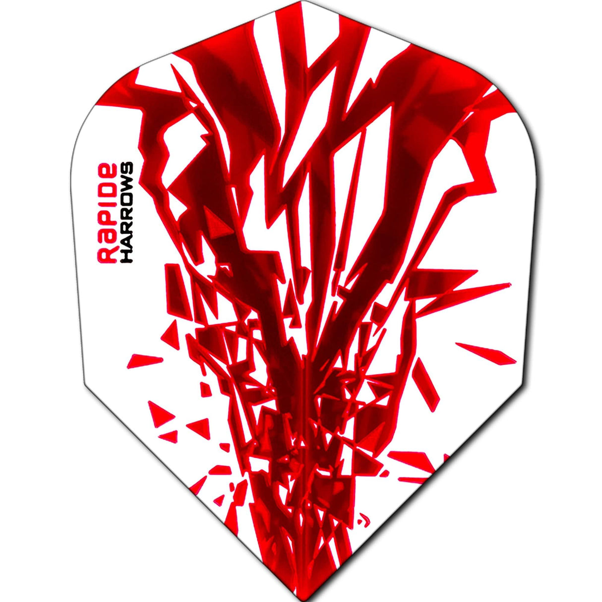 *Harrows Rapide Dart Flights - Std Shape - 100 Micron Red