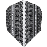 Harrows Supergrip Dart Flights - 100 Micron - Std Silver