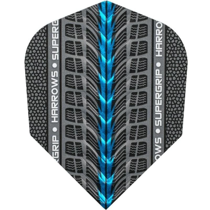 Harrows Supergrip Dart Flights - 100 Micron - Std Blue