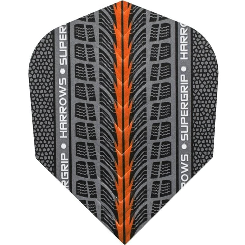 Harrows Supergrip Dart Flights - 100 Micron - Std Orange