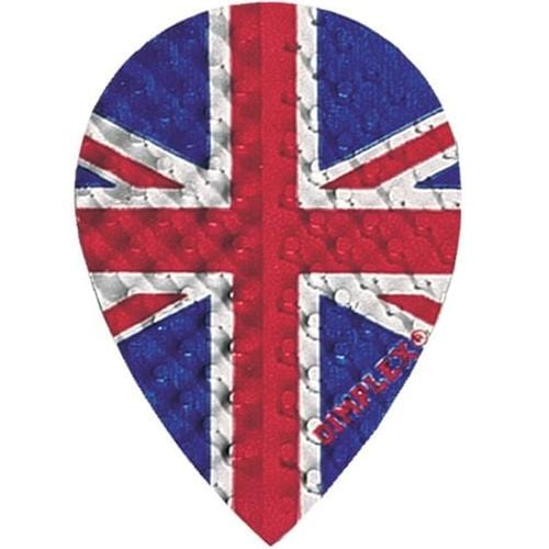 Harrows Dimplex Dart Flights - Pear Shape - Union Jack