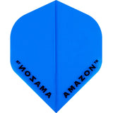 Amazon Dart Flights - 100 Micron - Transparent - Std Blue