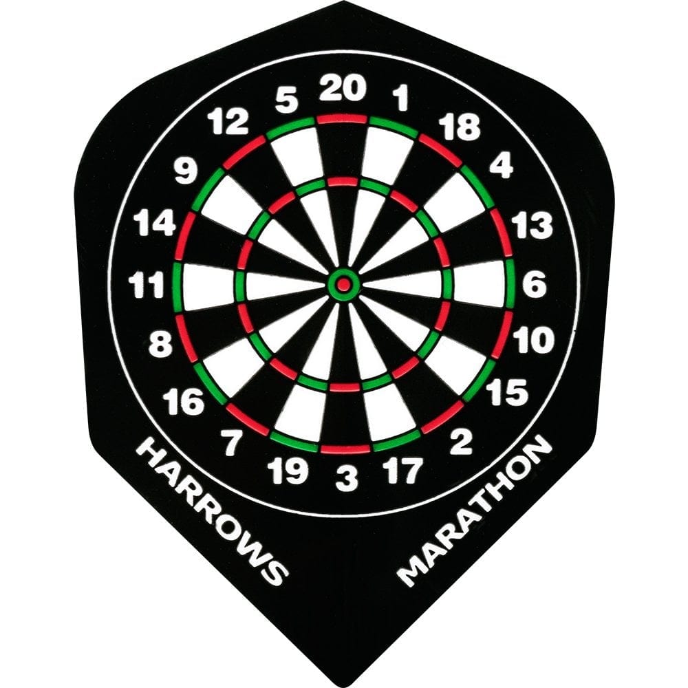 Harrows Dart Flights - Marathon - Extra Strong - Std - Dartboard