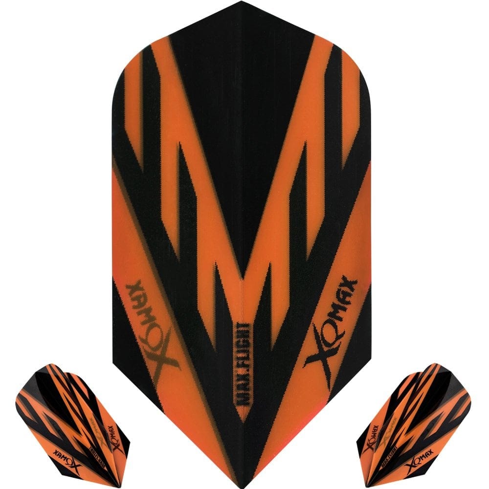 *XQMax Dart Flights - Max Flight - 100 - Slim - Blue Orange