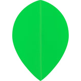 *Dart Flights - Poly Plain Fluoresent - Pear - Fluro Fluro Green