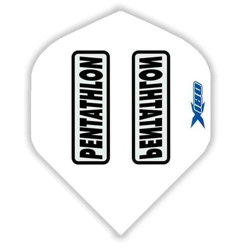 Pentathlon Dart Flights - 180 Micron - Ultra Thick - Std White