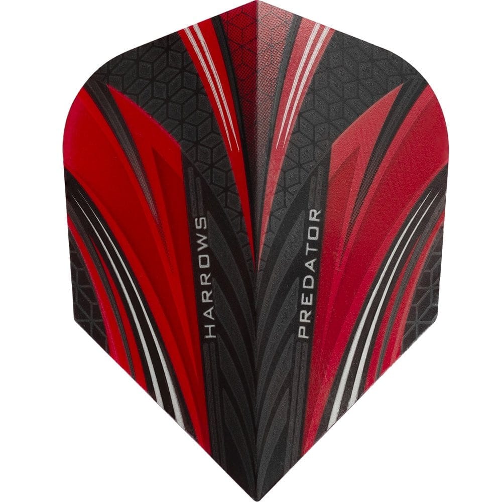 Harrows Prime Dart Flights - No6 - Std - Predator Red