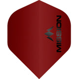 Mission Logo Dart Flights - 100 Micron - No2 - Std - Matt Red