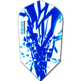 *Harrows Rapide Dart Flights - Slim Shape - 100 Micron Aqua Blue