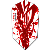 *Harrows Rapide Dart Flights - Slim Shape - 100 Micron Red