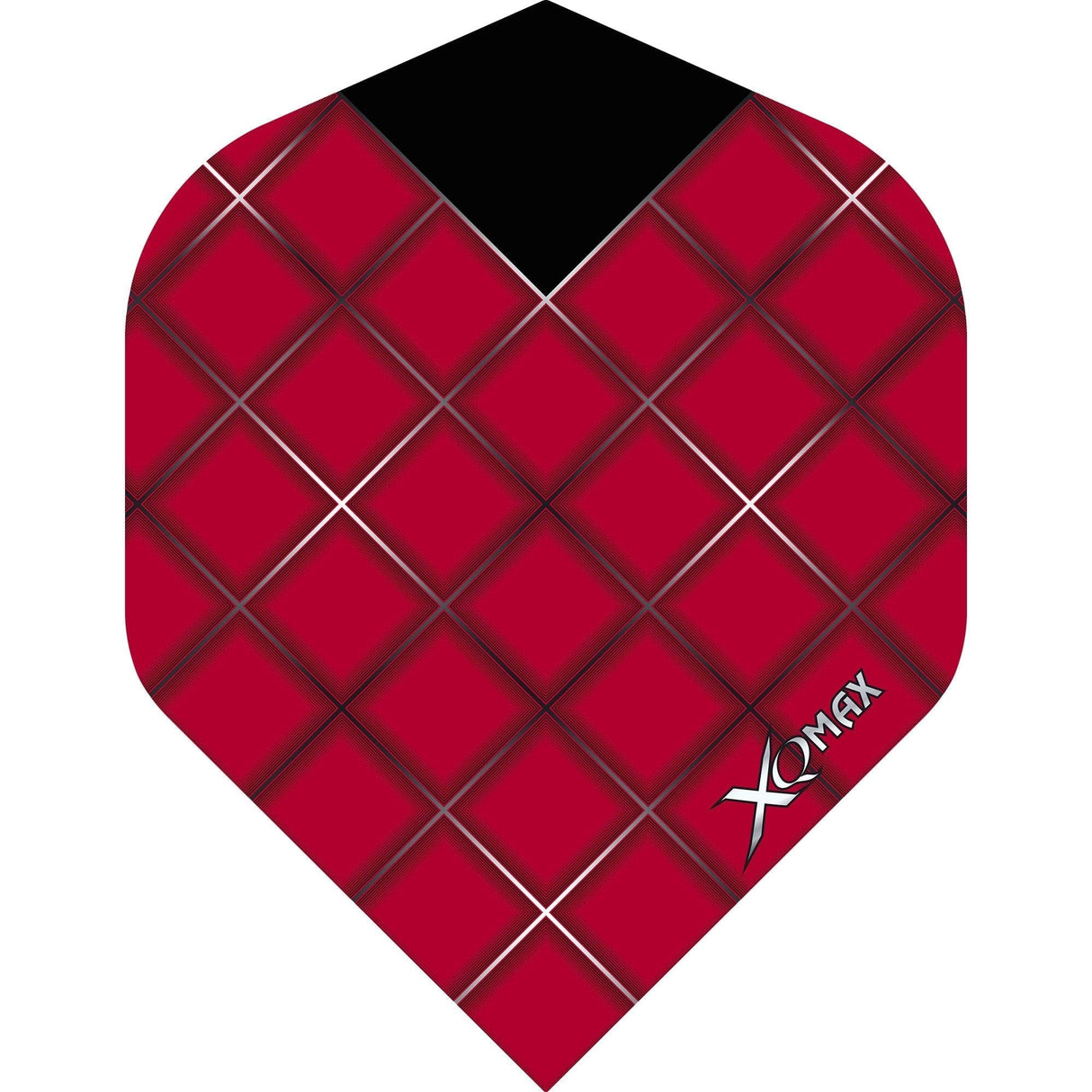 *XQMax Dart Flights - Max Flight - 100 - No2 - Std - Grid Red