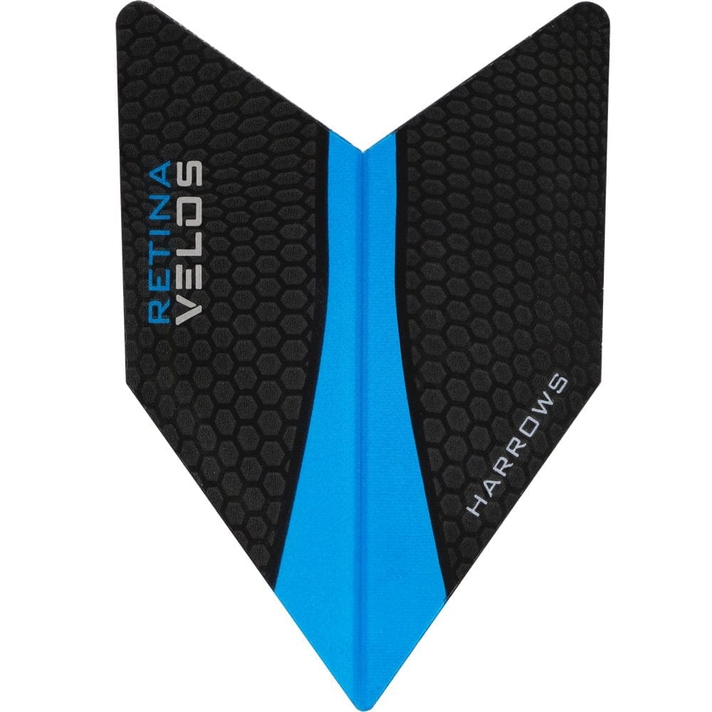 *Harrows Retina Dart Flights - Velos Aqua Blue